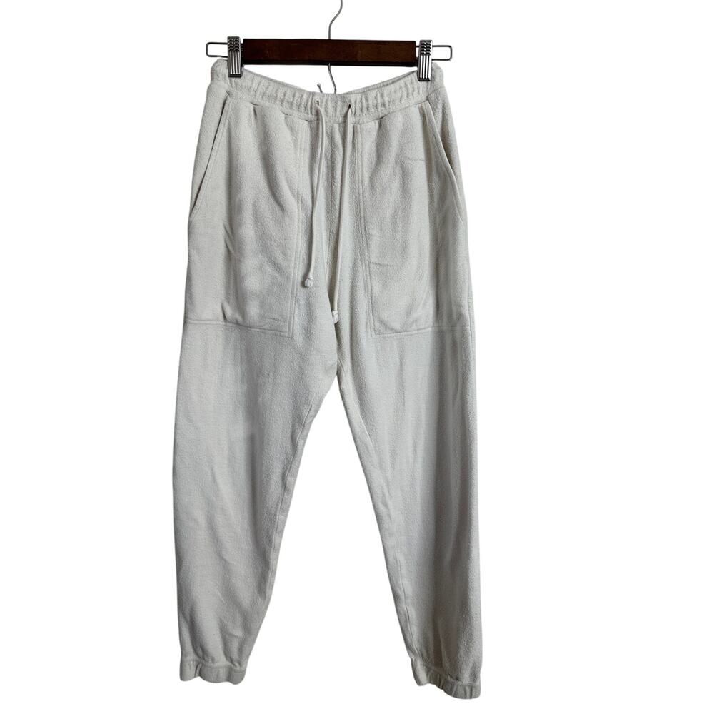 Industry of All Nations Unbleached/Undyed Brushed Fleece Sweatpants Womans XS